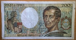 France - 200 Francs - 1986 - PICK 155a.6 - TTB - 200 F 1981-1994 ''Montesquieu''