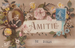 ¤¤  -  Carte Fantaisie  -  DINAN  -  Amitié De  ........  -   ¤¤ - Dinan