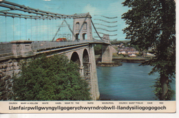 CP - PHOTO - MENAI SUSPENSION BRIDGE - ANGLESEY - 0651 - - Anglesey