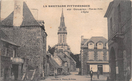 ¤¤  -  4159   -  GOUAREC   -  Place Des Halles  -  L'Eglise   -   ¤¤ - Gouarec