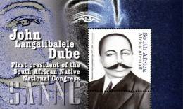 South Africa - 2012 John Dube MS (**) - Unused Stamps