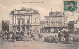 ¤¤  -  19   -  SAINT-BRIEUC   -  Le Théatre  -  Le Marché   -  ¤¤ - Saint-Brieuc