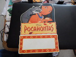 Disney "Pocahontas" - Targhe Di Cartone