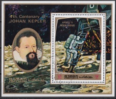 Bf. 297A Ajman 1971 Johan Kepler Apollo 11 Moonlanding Keplero Nuovo Preoblit. - Asie