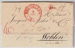 1833 " BRUXELLES " Pour La Suisse  , #7839 - 1830-1849 (Belgique Indépendante)