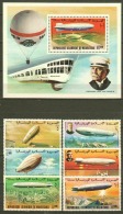 Mauretania 1976 Mi 539-544 + Block 15 MNH ZEPPELIN - Zeppelines