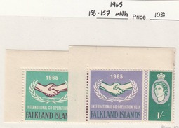 Falkland Islands 1965 Int'l Co-op Year, Mint No Hinge, Sc# 156-157, SG 221-222 - Islas Malvinas