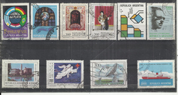 TEN AT A TIME - ARGENTINA - LOT OF 10 DIFFERENT COMMEMORATIVE 1 - OBLITERE USED GESTEMPELT USADO - Collections, Lots & Series