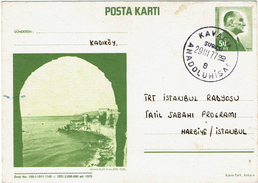 SAPR2 - TURQUIE EP CP ILLUSTREE CIRCULEE 29/3/1977 - Storia Postale