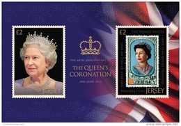 Jersey  2013 QUEEN ELISABETH CORONATION   BLOK Postfris/mnh/neuf - Nuevos