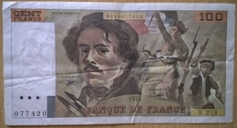 France - 100 Francs - 1993 - PICK 154g - TTB+ - 100 F 1978-1995 ''Delacroix''