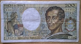 France - 200 Francs - 1987 - PICK 155b - TTB+ - 200 F 1981-1994 ''Montesquieu''