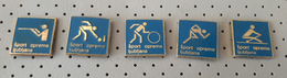 Sport Equipment  Shooting, Bowling, Gymnastic, Rowing Slovenia Pins - Aviron