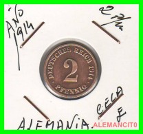 GERMANY - IMPERIO - DEUTSCHES REICH - 2 Pfn. AÑO 1914-E - Copper, 20 Mm - 2 Pfennig