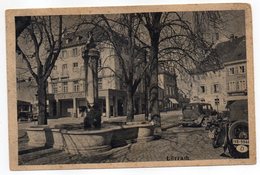 Allemagne--LOERRACH--Rue ,Café,voitures,fontaine Cpsm 15 X 9.80 éd Gutermann--Belle Carte Pas Très Courante ....à Saisir - Loerrach