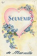 Souvenir De Marseille - Illustration Coeur Et Myosotis - Souvenir De...