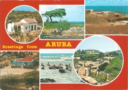 AW - Greetings From Aruba : Images Of Aruba Sunshine Island - Multiview / Multivues (6) -  Ed. D.W.S. N° S 31 - Aruba