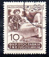 XP2853 - YUGOSLAVIA 1950 , Posta Aerea Unificato N. 30 Usato - Poste Aérienne