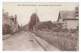 Pontvallain - Rue Principale, Arrivé Sur Le Mans - Pontvallain