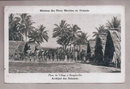 CPA - Missions Des Pères Maristes En Océanie - Bougainville (Archipel Des Salomon) - Place De Village - Isole Salomon