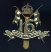 Ancien Insigne The Queen's Lancers 16ème  -- Fabrication Firmin London  Ins4 - Other
