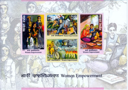 INDIA- 2015 Women Empowerment- Miniaure Sheet - Unused Stamps