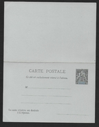 Diego Suarez -   Entier Postal  10 C  Neuf  Avec Réponse Payée - Briefe U. Dokumente