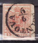 LOMBARDO VENETO 1850 - TIPO II 15 C - Lombardy-Venetia