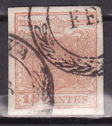 LOMBARDO VENETO 1850 - TIPO II  15 C - Lombardo-Venetien