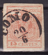 LOMBARDO VENETO 1850 - TIPO II  15 C - Lombardo-Vénétie