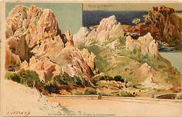 Ref R278- Illustrateur Lessieux - La Corniche De L Esterel  - Rochers De Saint Barthelemy - - Lessieux