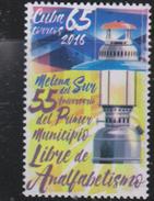 O) 2016 CUBA-CARIBE, ANNIVERSARY MELENA DEL SUR -MUNICIPALITY WITHOUT ANALFABEISM,LIGHTING DEVICE, MNH - Nuevos