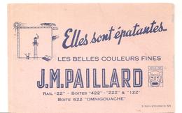 Buvard J.M. PAILLARD Elles Sont épatantes Les Belles Couleurs Fines J.M. PAILLARD RAIL 22 Boites 422, 222 & 122 - Papeterie