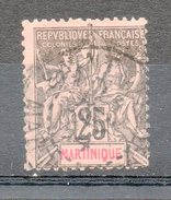 Saint PIERRE Et MIQUELON (Iles D'Amérique Centrale) - 1892 - N° 66 - 25 C. Noir Sur Rose - Usati