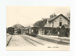 Suisse - Vaud Train Bière La Gare Cpm Repro - Bière