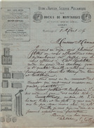 Lettre Commerciale Des Docks De Montargis Du 8 Mars 1876 Pour Proposition De Prix Au Client M.Menaut à Orléans - 1800 – 1899