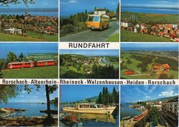 Postauto, Car Postal, Autobus; Bahnen; Schiff Bodensee; Rundfahrt Rorschach Altenrhein Rheineck Walzenhausen Heiden - Heiden