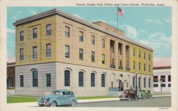 Iowa Waterloo Post Office And Court House 1949 Curteich - Waterloo