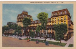 New York Saratoga Springs Grand Union Hotel 1953 Curteich - Saratoga Springs