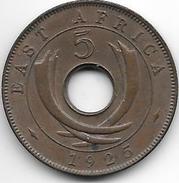 *East Africa 5 Cents 1925  Km 18  Xf+ - Colonie Britannique