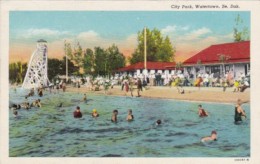 South Dakota Watertown City Park Swimming Pool Curteich - Watertown