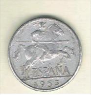 10 Centimos 1953 - 25 Centesimi