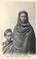 MAURITANIE  TYPES MAURES  FEMME ET ENFANT - Mauritanië