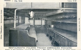 Restaurants Italiens Franco Américain Poccardi - Batterie De Cuisine - Rue Amboise; Bvd Italiens Paris - Ristoranti