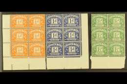 POSTAGE DUE 1955-57 (Mult St Edward's Crown & E2 Sideways Wmk) ½d Orange, 1d Violet Blue &... - Other & Unclassified