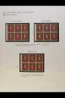 1952-1960 2d RED-BROWN BOOKLET PANES. SPECIALIZED NEVER HINGED MINT COLLECTION Of All Different Complete Booklet... - Other & Unclassified