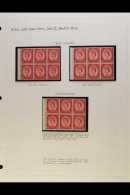 1952-1960 2½d CARMINE-RED BOOKLET PANES. SPECIALIZED NEVER HINGED MINT COLLECTION Of All Different Complete... - Other & Unclassified