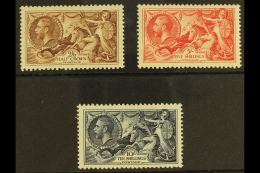1934 Seahorse Re-engraved Set Complete, SG 450/52, Lightly Hinged Mint (3 Stamps) For More Images, Please Visit... - Non Classés