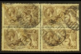 1918-19 2s6d Reddish Brow, B.W. Printing, Block Of 4, SG 415, Used, Cat.£300+. For More Images, Please Visit... - Non Classés