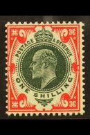 1911 1s Dark Green And Scarlet Somerset House, SG 312 / Spec M47(1), Lightly Hinged Mint. For More Images, Please... - Unclassified